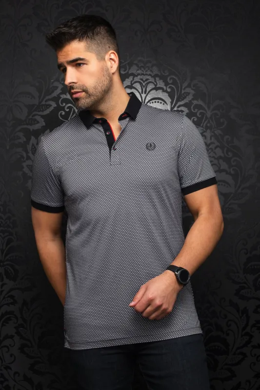 AU NOIR POLO SHIRT- SYROS BLACK sold by Esco Clothiers