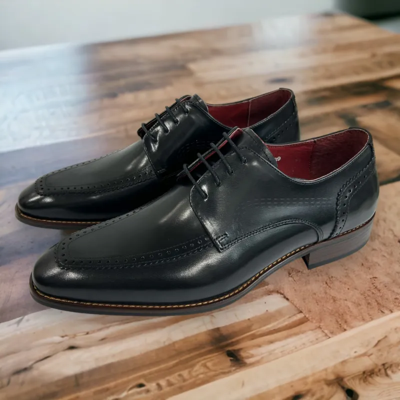 LIAM DANIEL DRESS SHOES- MAURO BLACK sold by Esco Clothiers