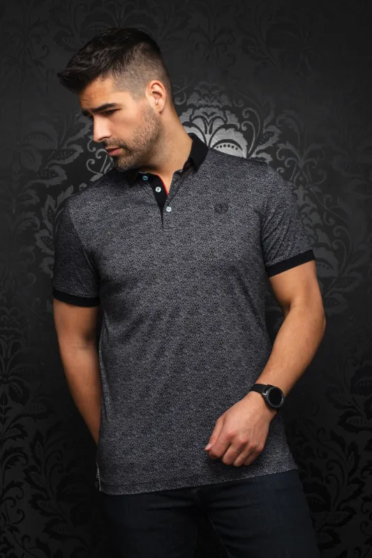 AU NOIR POLO SHIRT- JALISCO BLACK/WHITE sold by Esco Clothiers