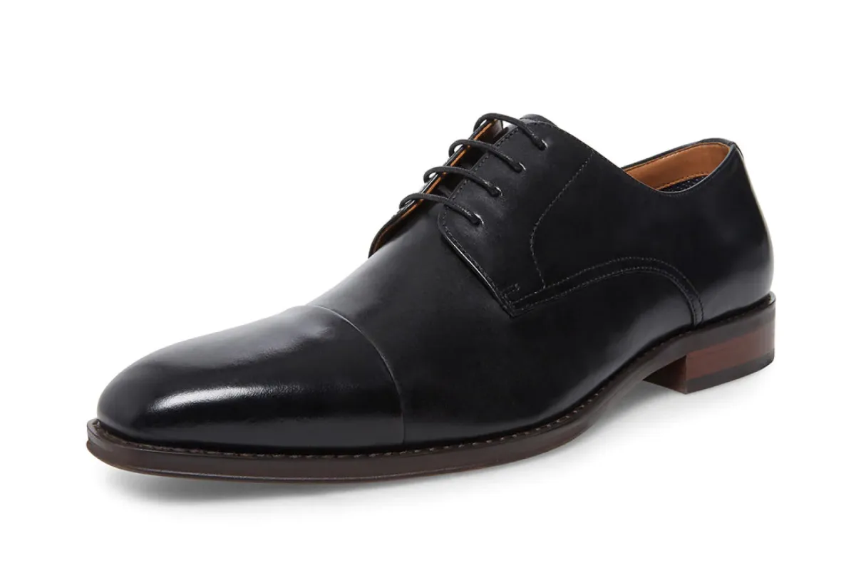 STEVE MADDEN SHOES- LEATHER BLACK sold by Esco Clothiers
