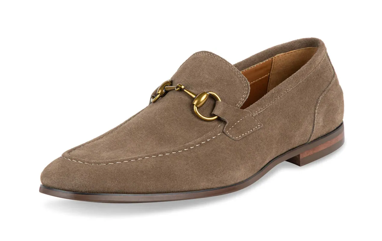 STEVE MADDEN SHOES- BRAAVE SUEDE TAUPE sold by Esco Clothiers