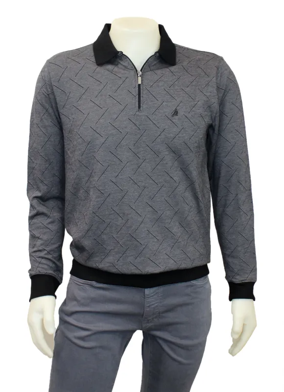 TRE VELLA LONG SLEEVE POLO SHIRT sold by Esco Clothiers
