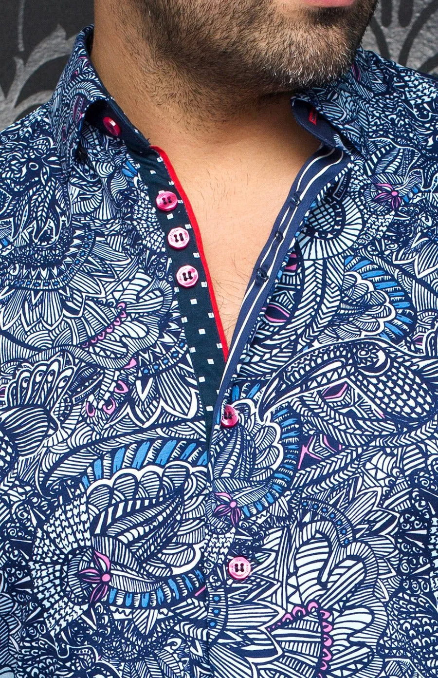 AU NOIR SHIRT - KAHLO, Sky Blue sold by Esco Clothiers product image thumbnail 2
