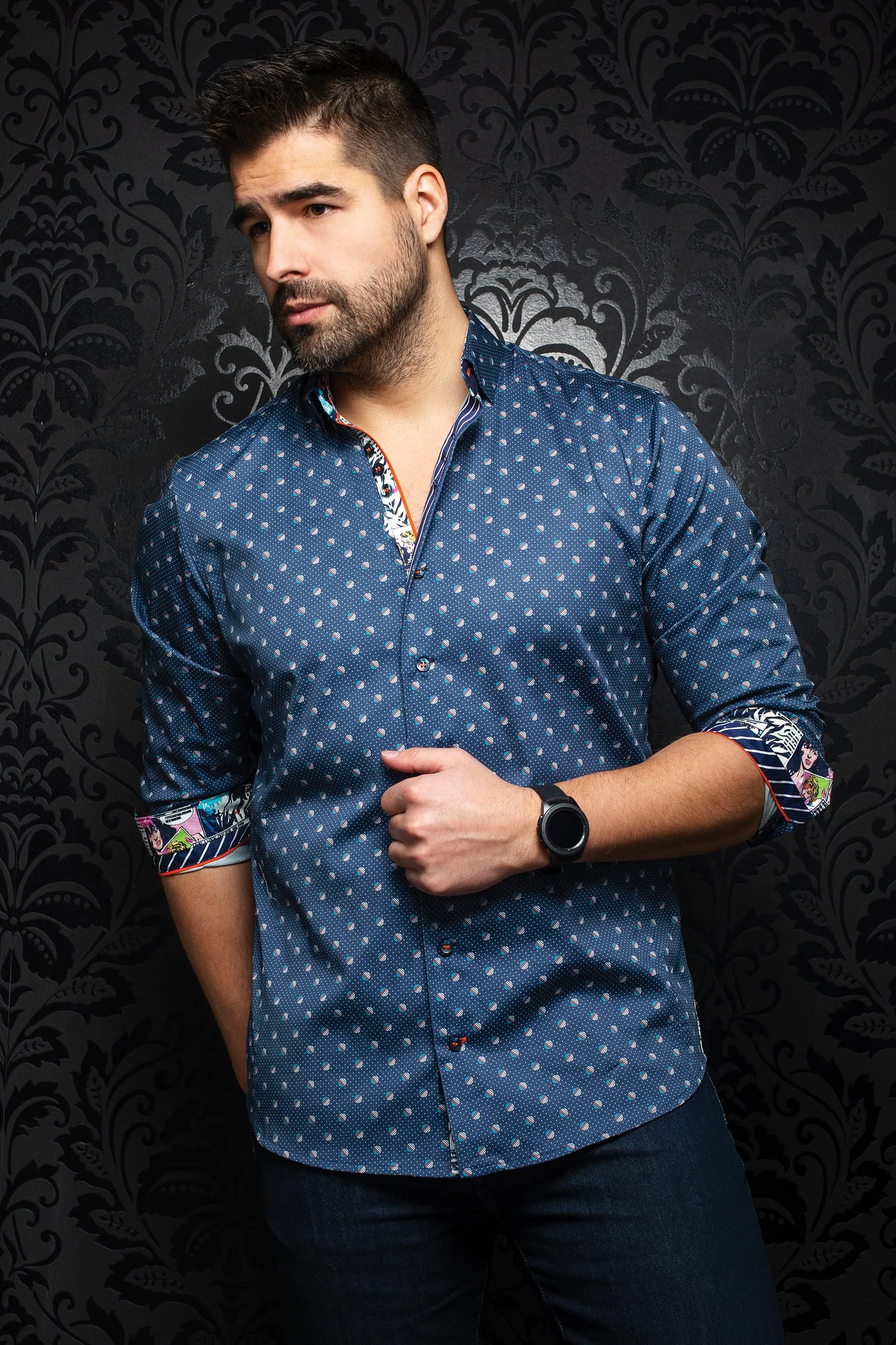 AU NOIR SHIRT- GOYA sold by Esco Clothiers