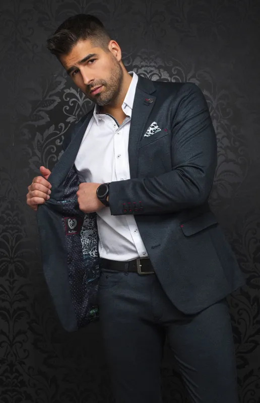 AU NOIR BLAZER | Randolph, charcoal sold by Esco Clothiers