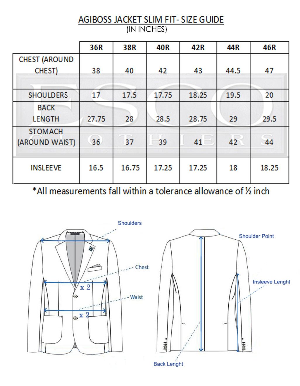 AGIBOSS SPORT JACKET sold by Esco Clothiers product image thumbnail 3