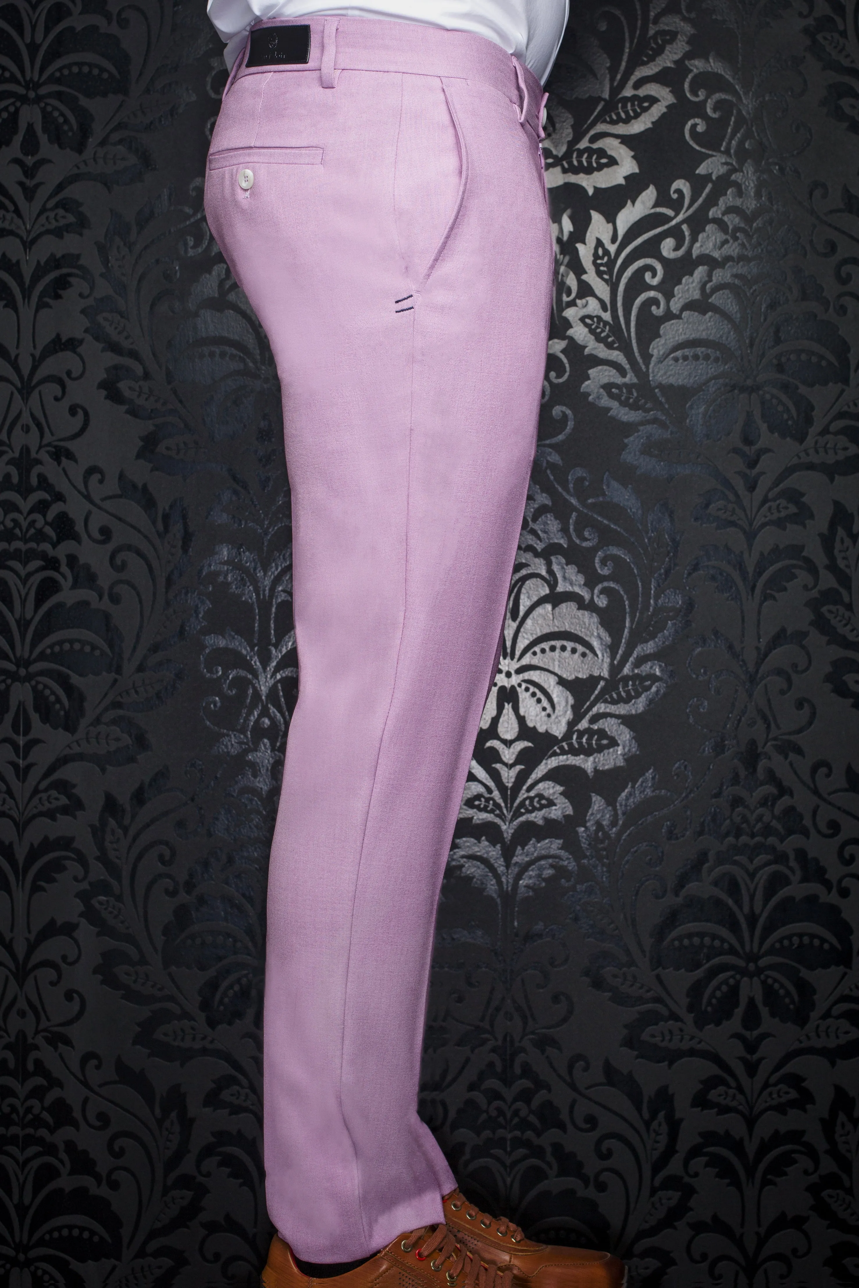 AU NOIR STRETCH PANTS- WESSON-LANCASTER LAVANDER sold by Esco Clothiers