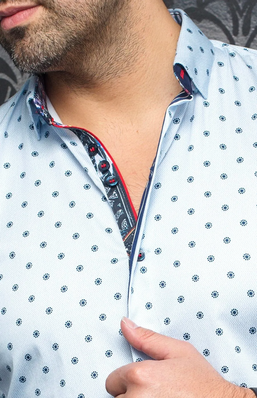 AU NOIR SHIRT - NEUMANN, Light blue sold by Esco Clothiers product image thumbnail 2