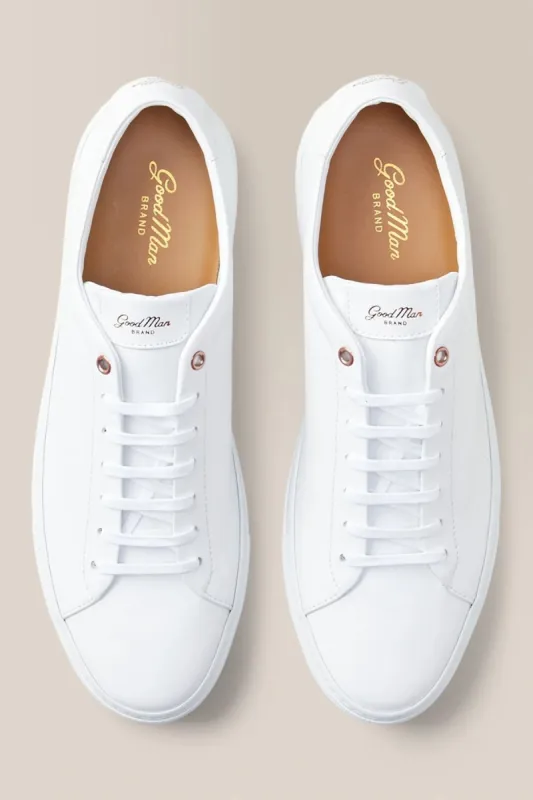 GOOD MAN BRAND SHOES- EDGE LEATHER WHITE sold by Esco Clothiers