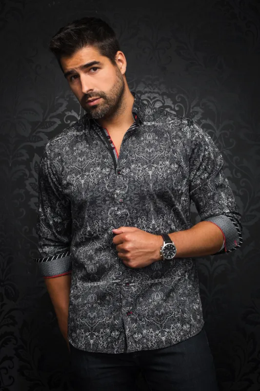 AU NOIR SHIRT- WAKE BLACK sold by Esco Clothiers
