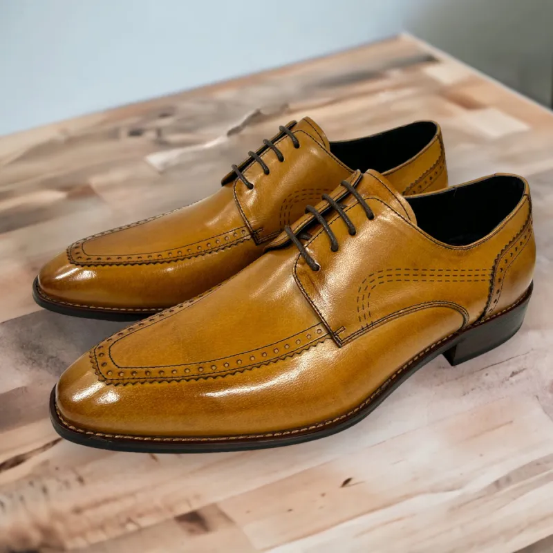 LIAM DANIEL DRESS SHOES- MAURO TAN sold by Esco Clothiers
