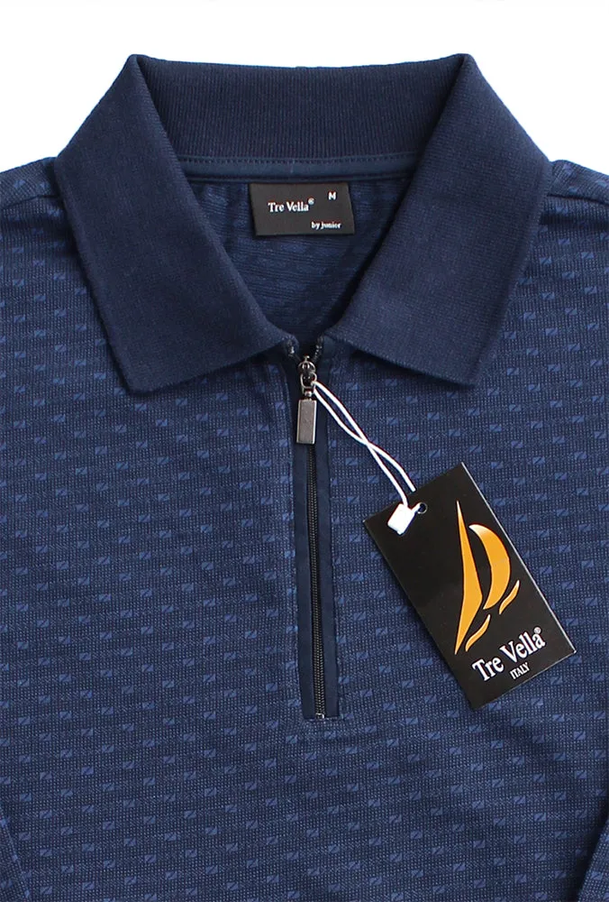 TRE VELLA LONG SLEEVE POLO SHIRT sold by Esco Clothiers product image thumbnail 3