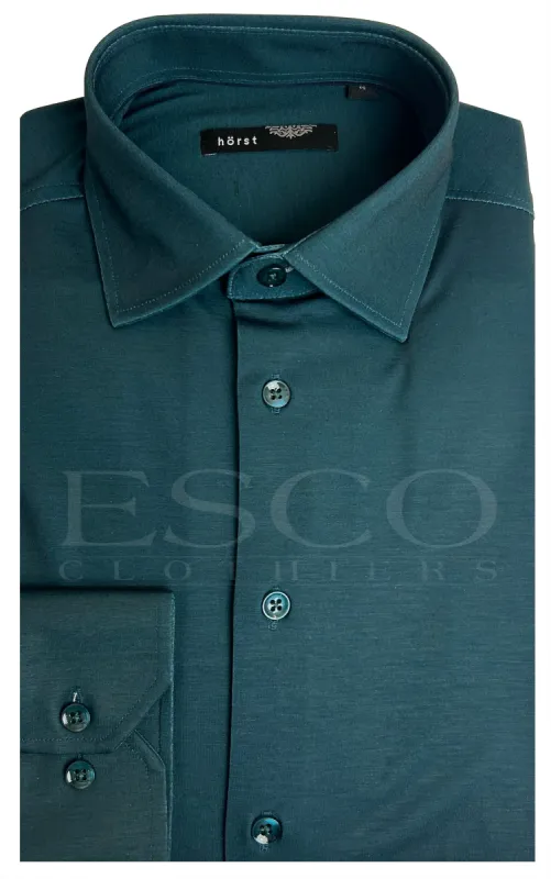 HORST SOFT DRESS SHIRT- Pine sold by Esco Clothiers