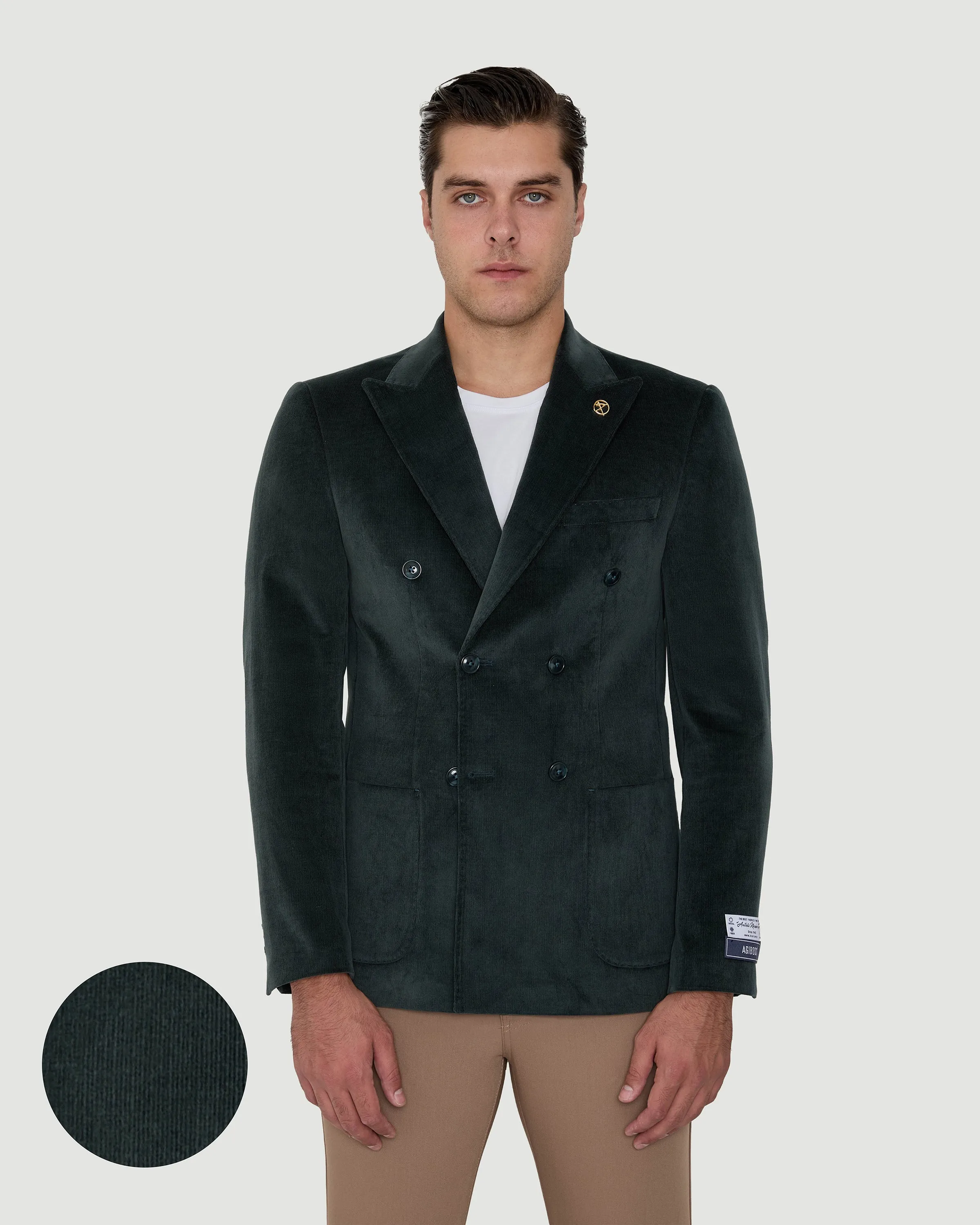 AGIBOSS CORDUROY SPORT JACKET- DOUBLE BREASTED sold by Esco Clothiers