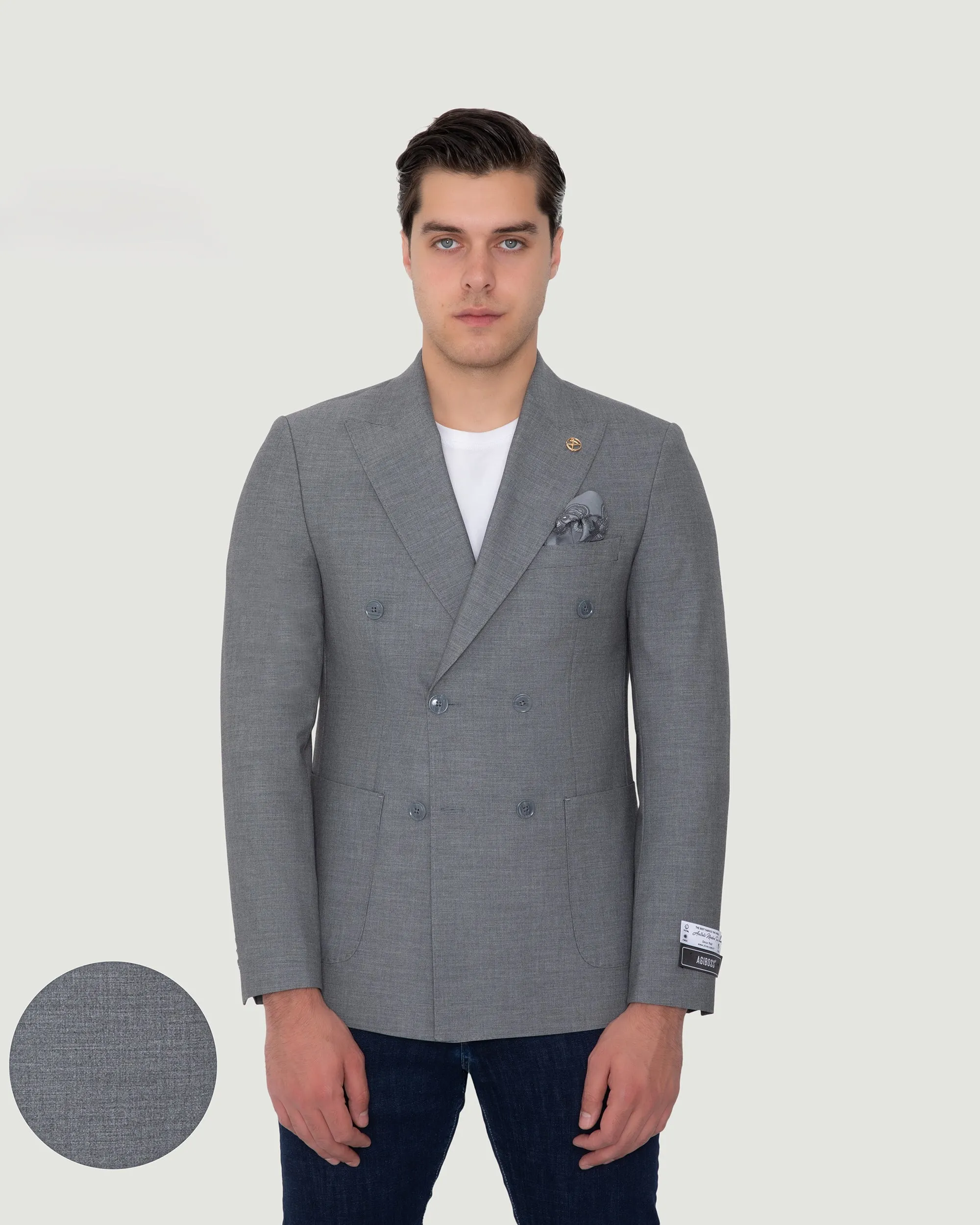 AGIBOSS SPORT JACKET- DOUBLE BREASTED sold by Esco Clothiers