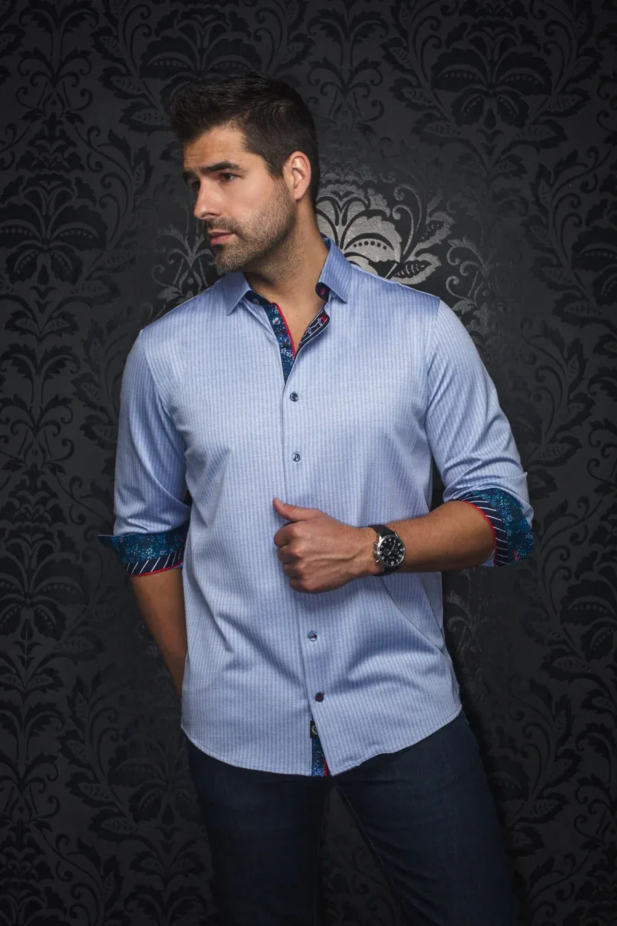 AU NOIR SHIRT- BERNARDO sold by Esco Clothiers