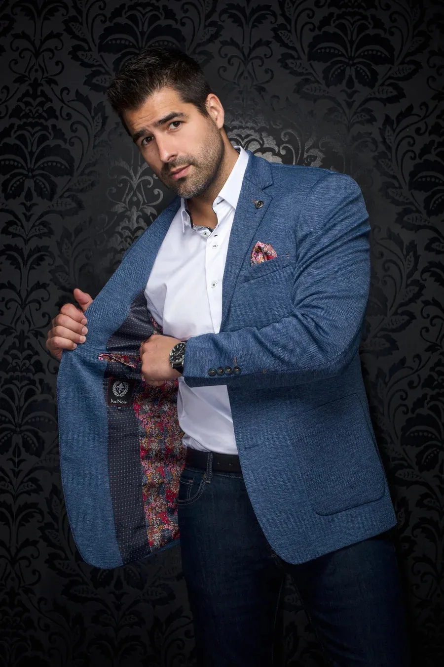 AU NOIR BLAZER- DELON Denim sold by Esco Clothiers product image thumbnail 2