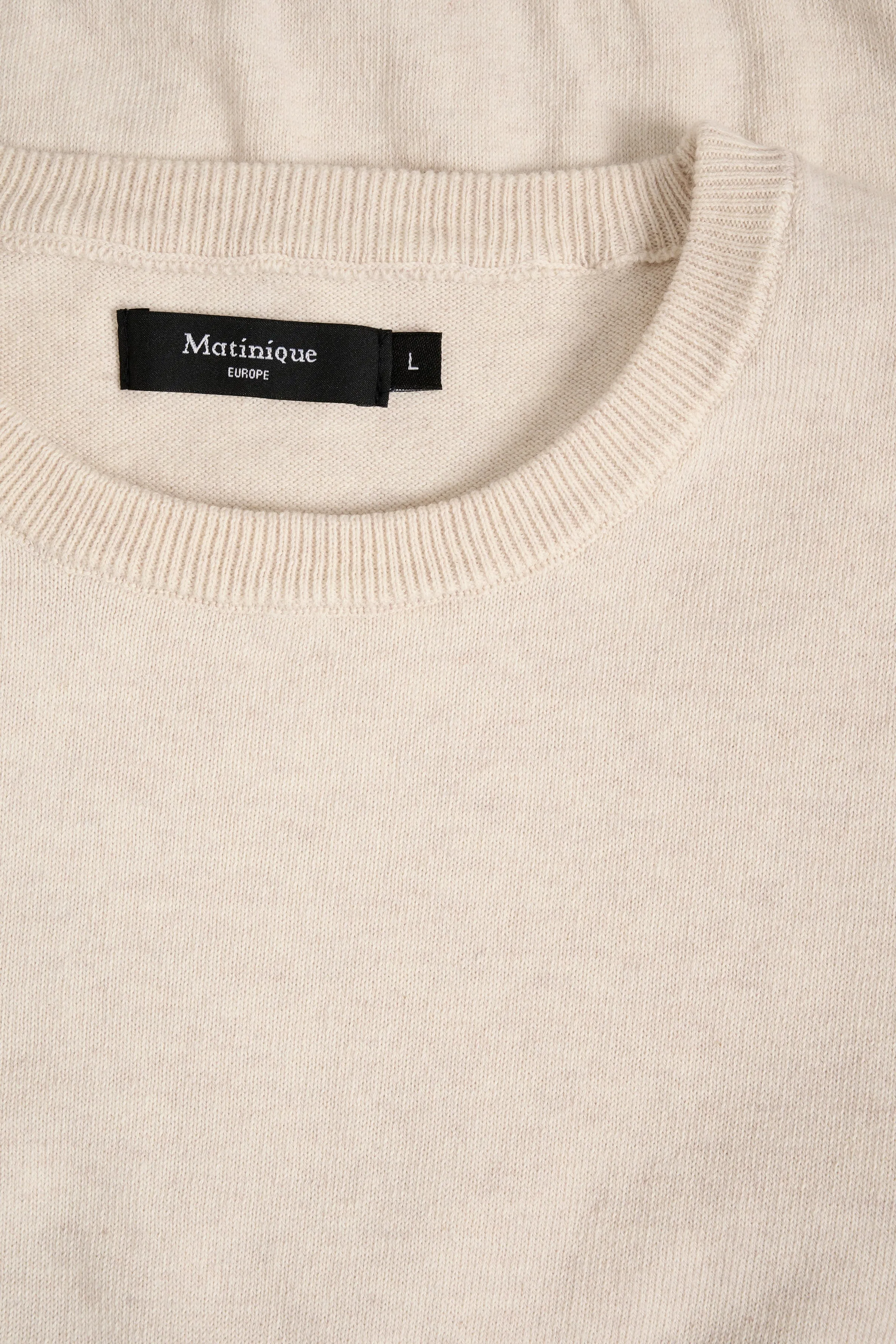 MATINIQUE MAJONES PULLOVER- OYSTER GREY MELANGE sold by Esco Clothiers product image thumbnail 5