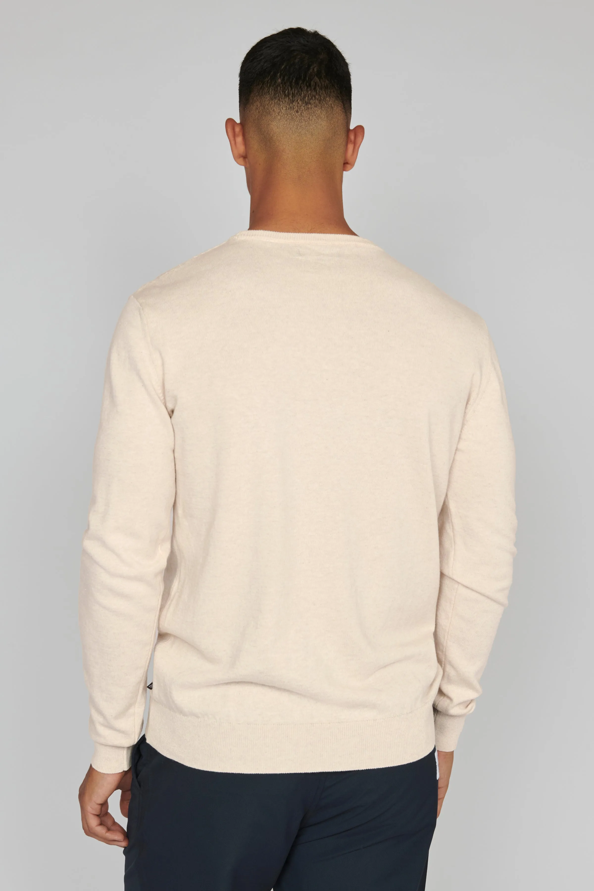 MATINIQUE MAJONES PULLOVER- OYSTER GREY MELANGE sold by Esco Clothiers product image thumbnail 2