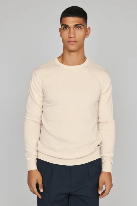 MATINIQUE MAJONES PULLOVER- OYSTER GREY MELANGE sold by Esco Clothiers