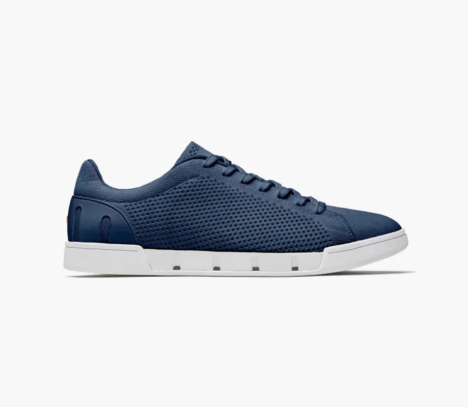 SWIMS BREEZE TENNIS KNIT SHOES- NAVY/WHITE sold by Esco Clothiers