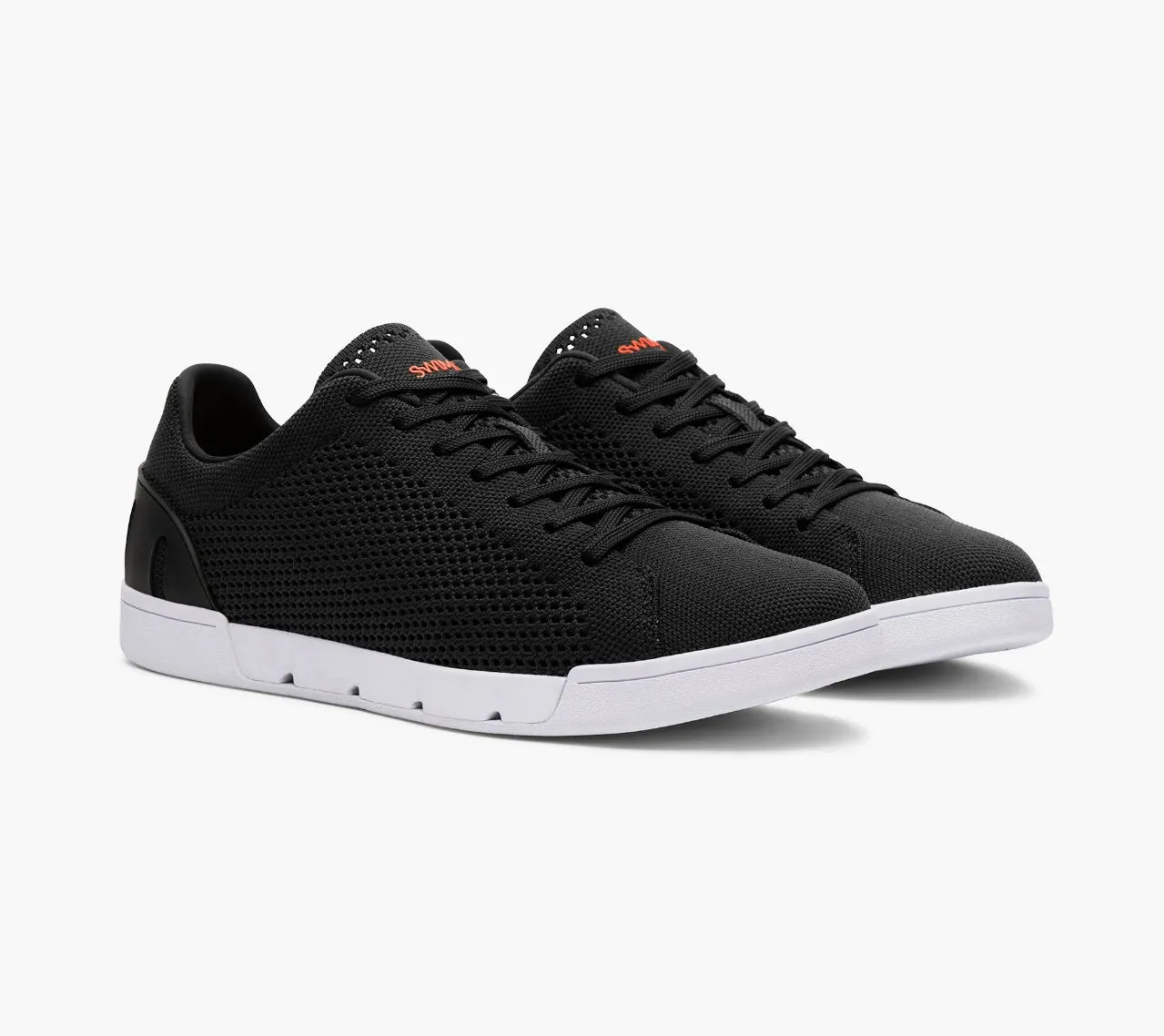 SWIMS BREEZE TENNIS KNIT SNEAKER- BLACK/WHITE sold by Esco Clothiers product image thumbnail 2