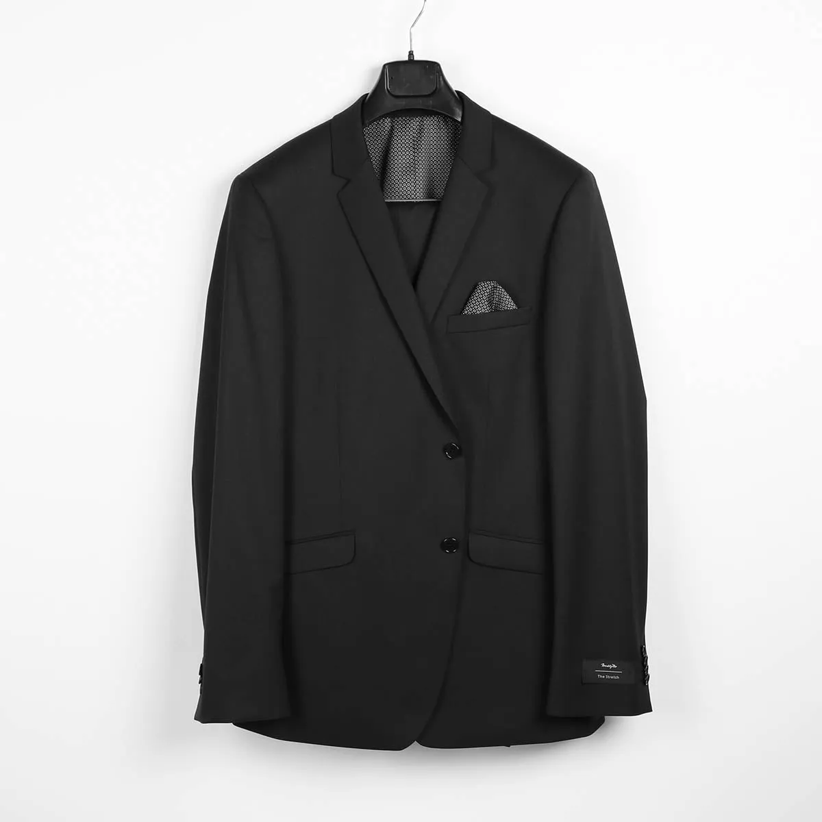 HORST 2-PIECE SUIT- BLACK STRETCH MARZOTTO sold by Esco Clothiers product image thumbnail 2