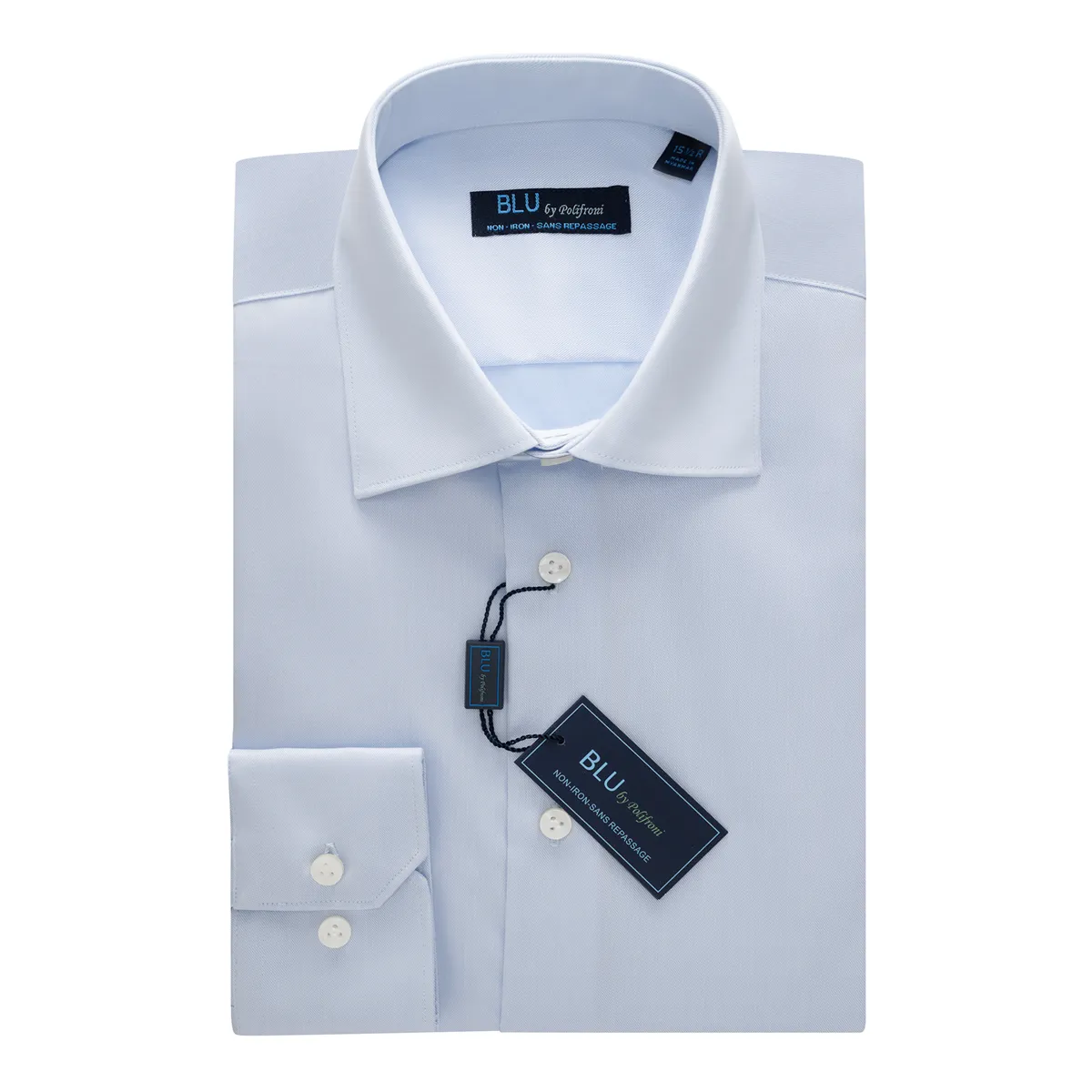 BLU DRESS SHIRT- TALL Light Blue sold by Esco Clothiers