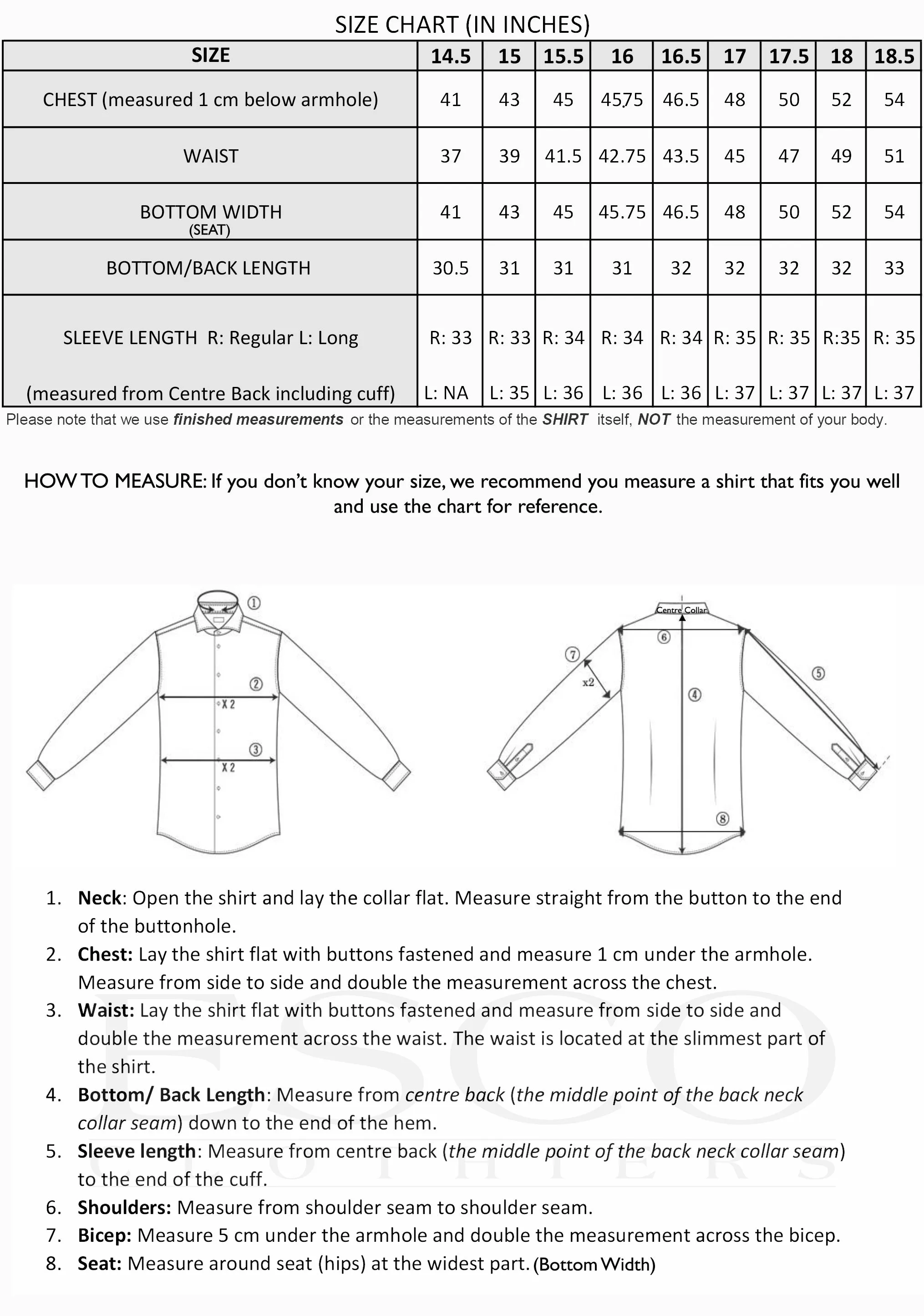 BLU DRESS SHIRT- White sold by Esco Clothiers product image thumbnail 3