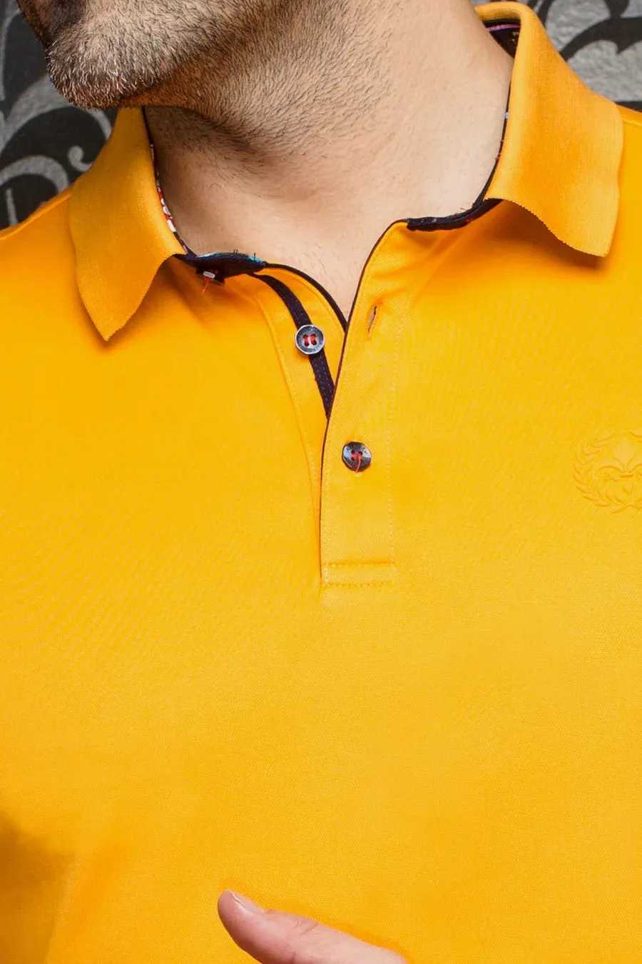 AU NOIR POLO SHIRT- EAGLE Tangerine sold by Esco Clothiers product image thumbnail 2
