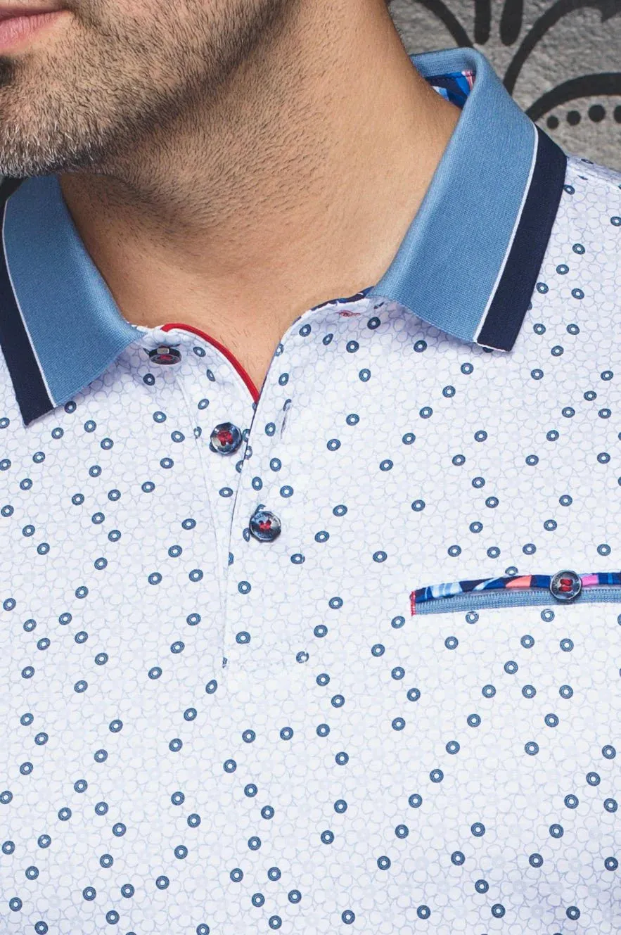 AU NOIR POLO SHIRT- BRYLEE Light Blue sold by Esco Clothiers product image thumbnail 2