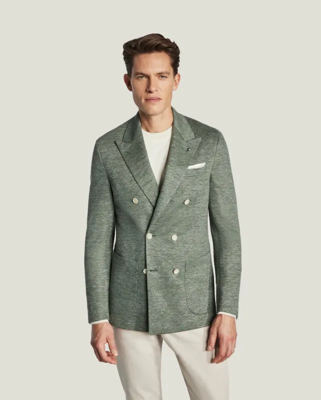 JACK VICTOR KNIT BLAZER - HALL Sage sold by Esco Clothiers