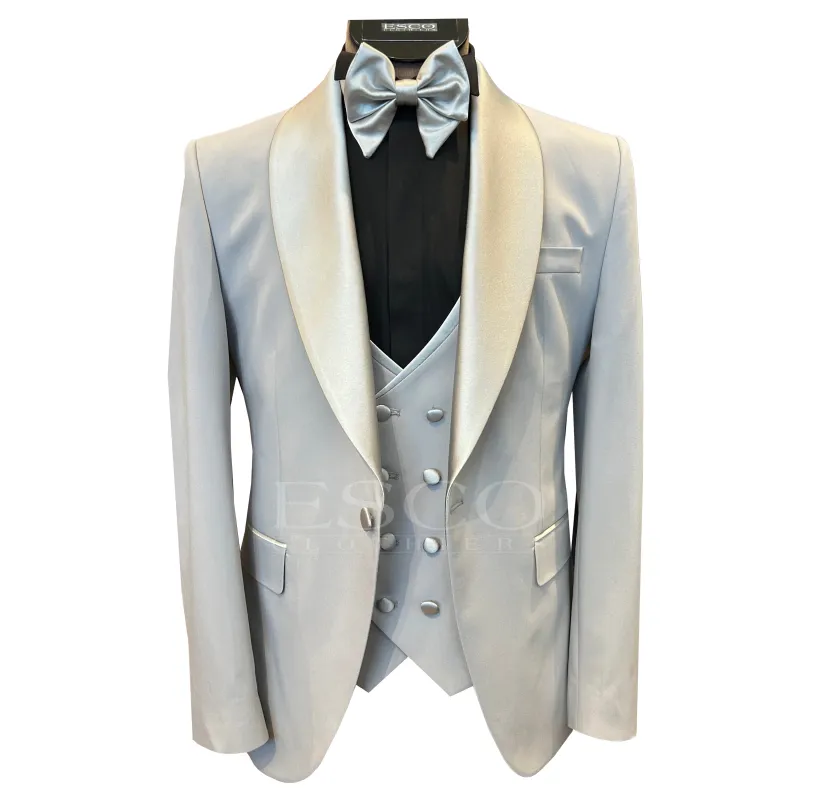 LIAM DANIEL 3-PIECE TUXEDO- Silver sold by Esco Clothiers