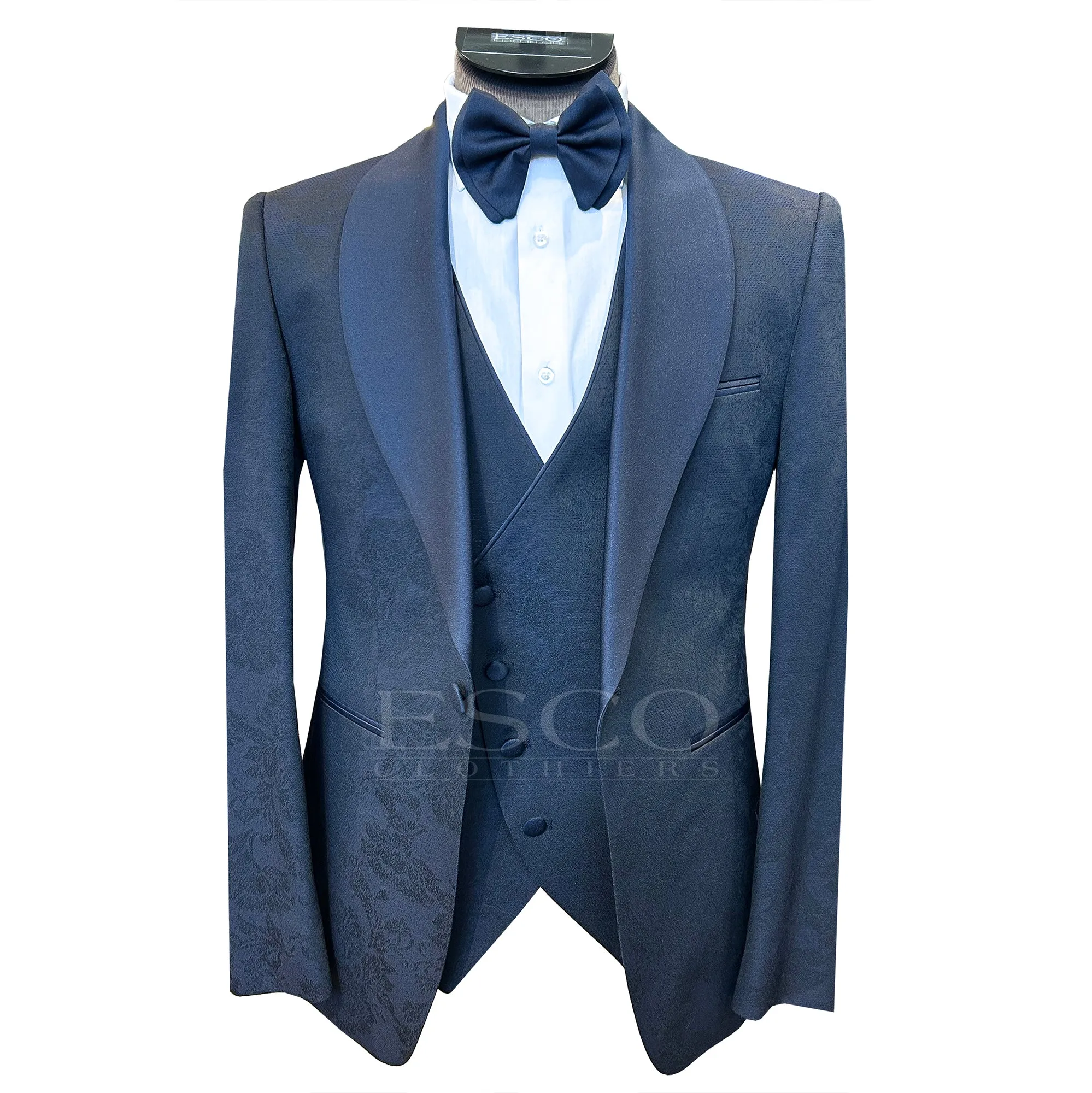 LIAM DANIEL 3-PIECE TUXEDO- Navy sold by Esco Clothiers