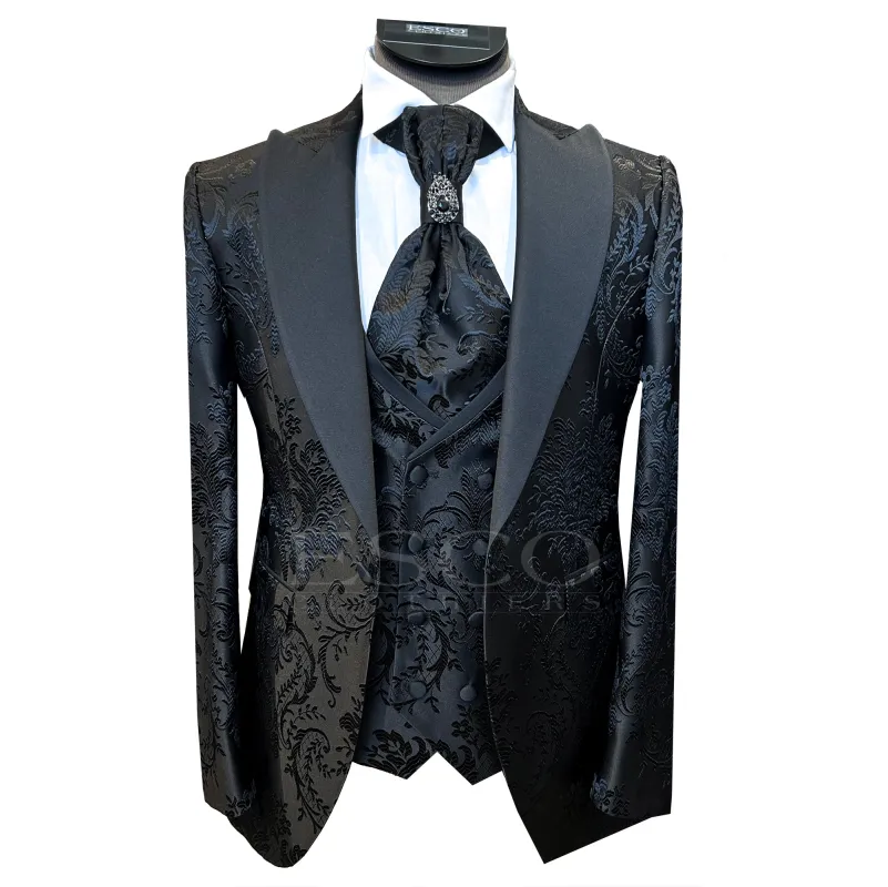 LIAM DANIEL 3-PIECE TUXEDO- Black sold by Esco Clothiers