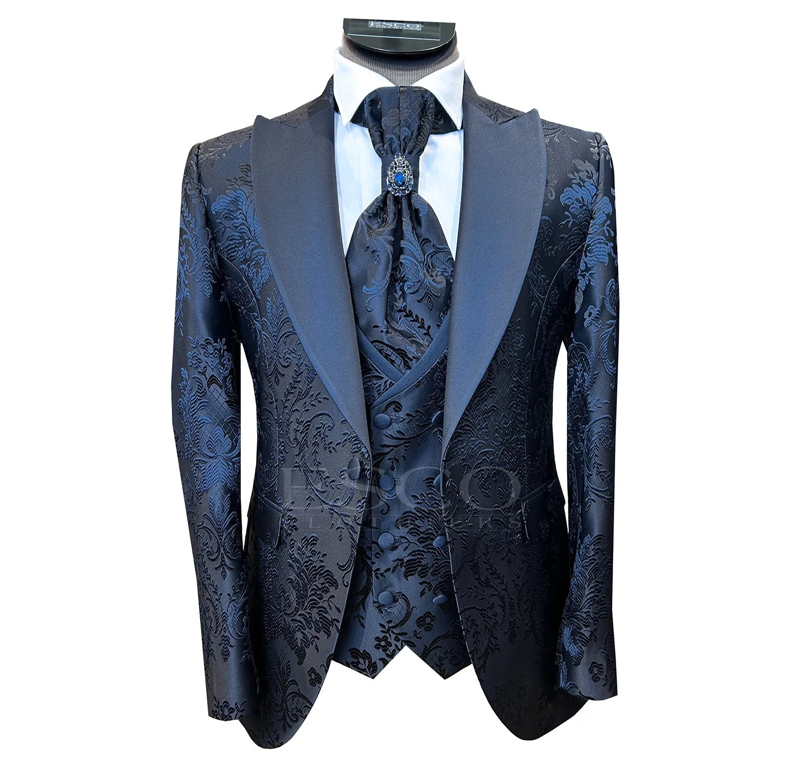 LIAM DANIEL 3-PIECE TUXEDO- Navy sold by Esco Clothiers