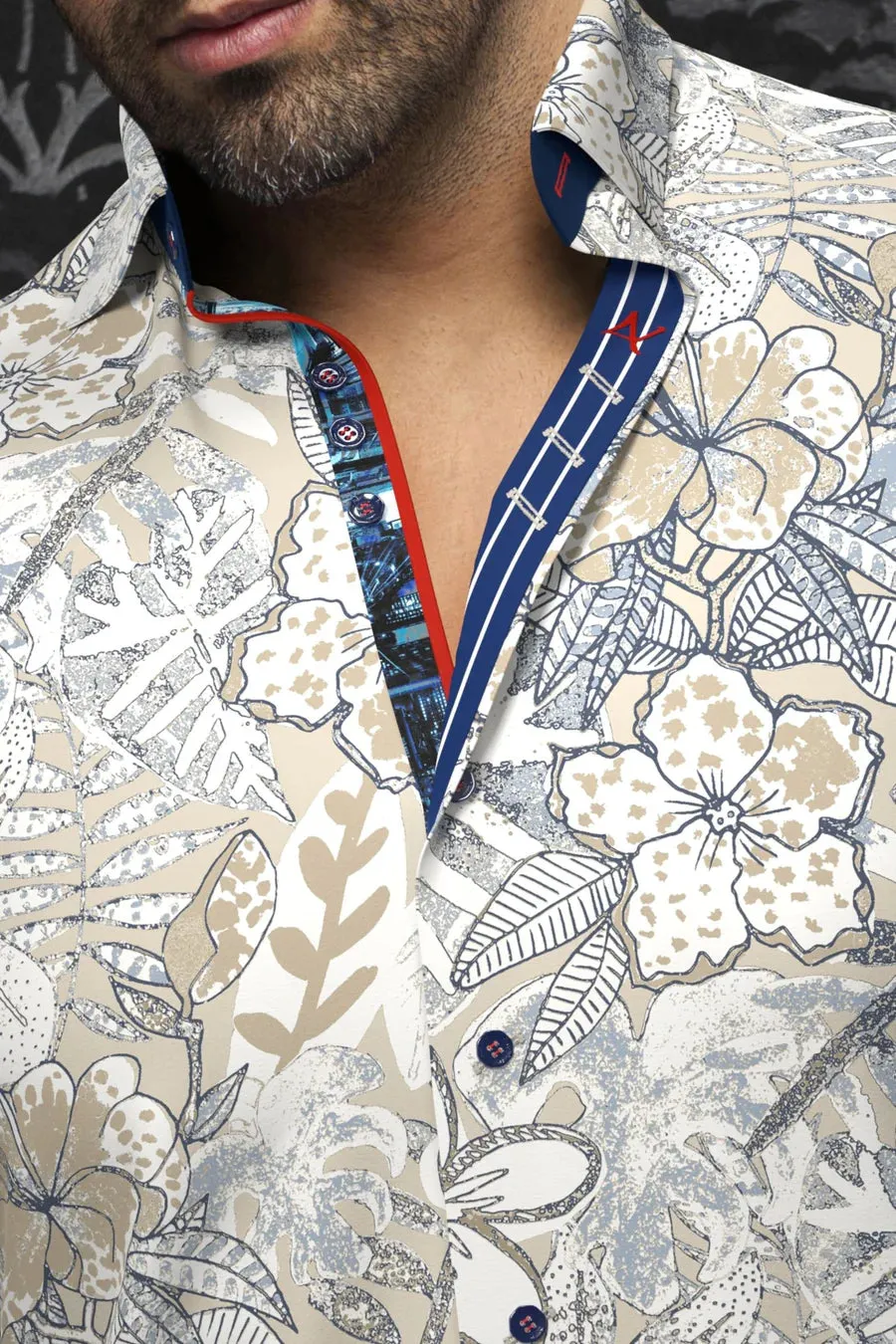 AU NOIR SHIRT- ALVARADO Stone sold by Esco Clothiers product image thumbnail 2