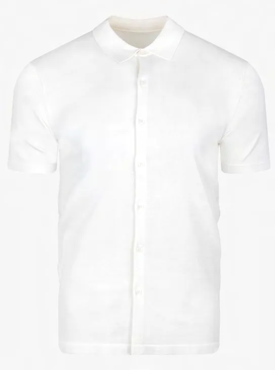 LIAM DANIEL S/S POLO- BUTTONS, White sold by Esco Clothiers product image thumbnail 3