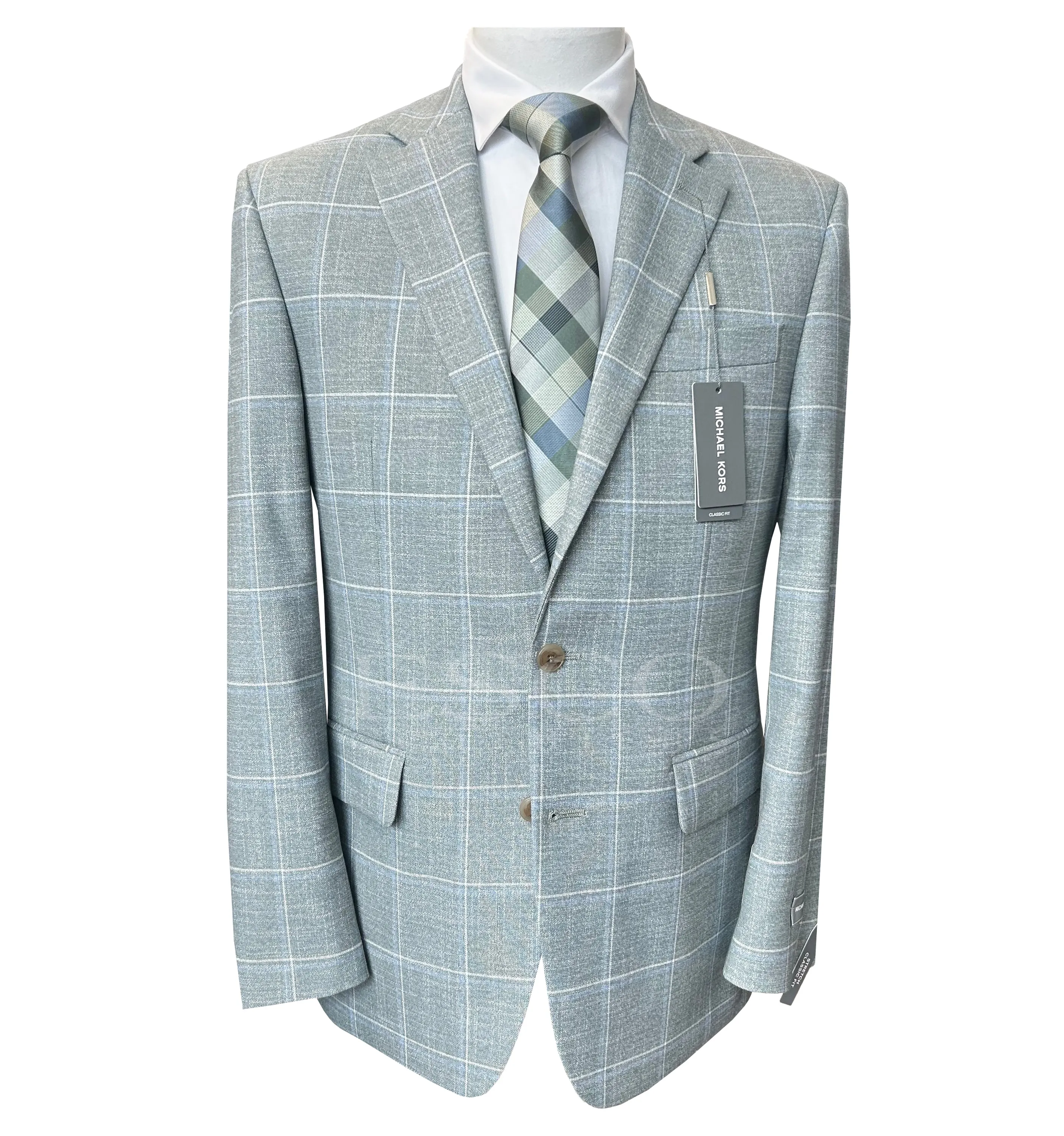 MICHAEL KORS JACKET- KENT Sage/Blue sold by Esco Clothiers