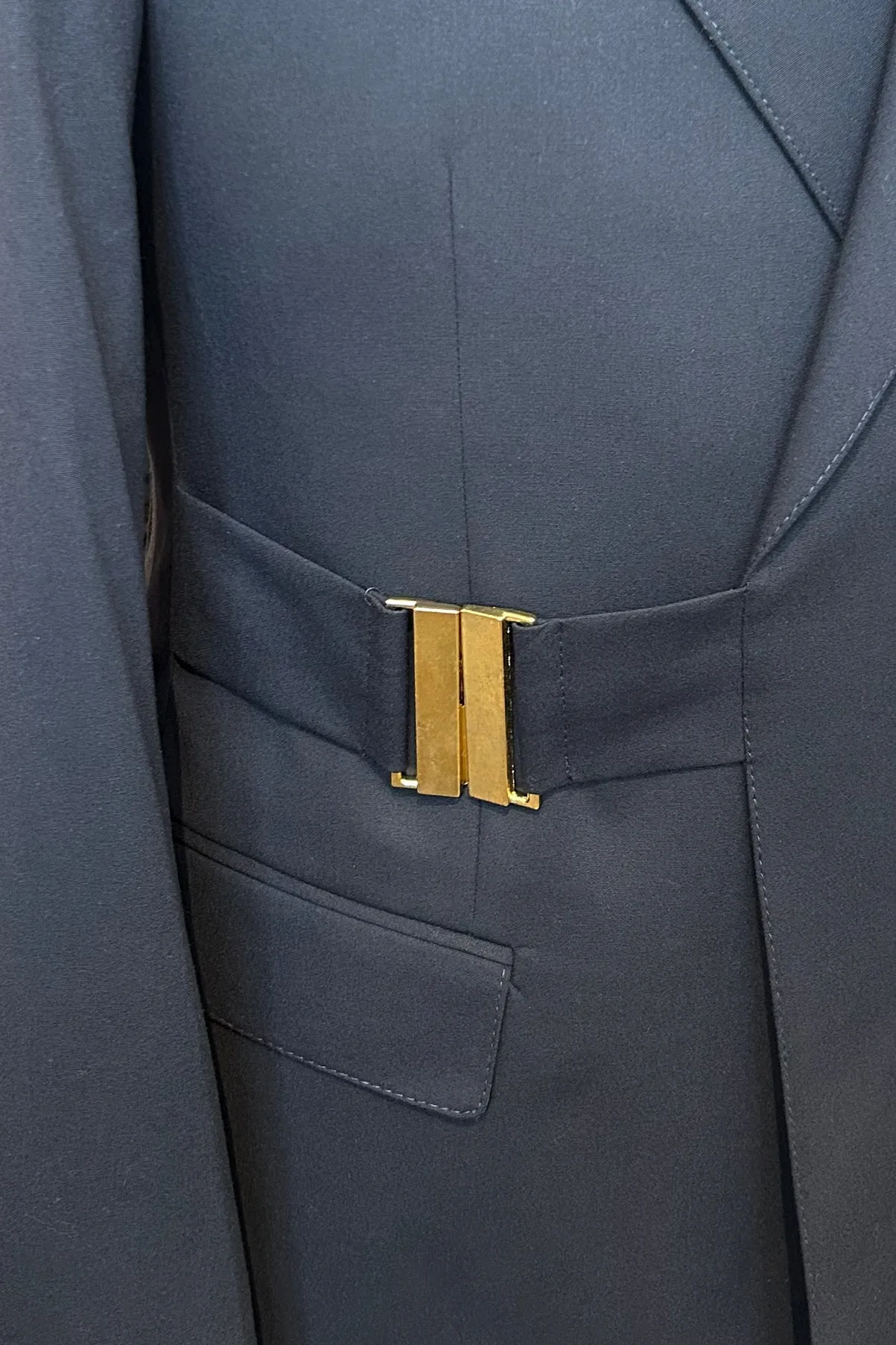 Agiboss Navy Wool 2 Piece Suit - Slim Fit sold by Esco Clothiers product image thumbnail 3