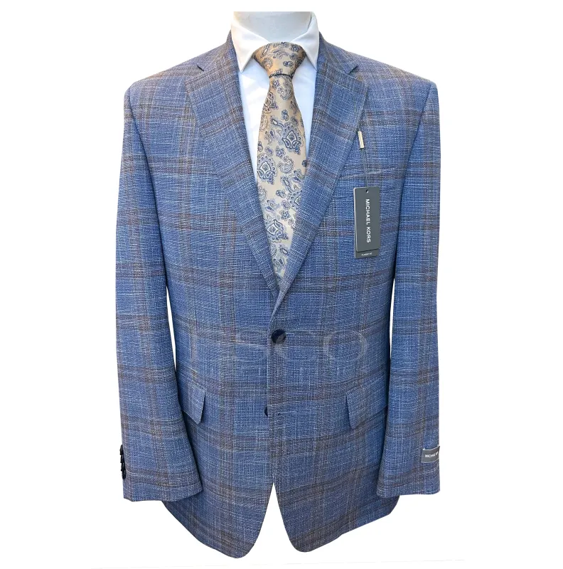 MICHAEL KORS JACKET- KENT Blue/Rust sold by Esco Clothiers