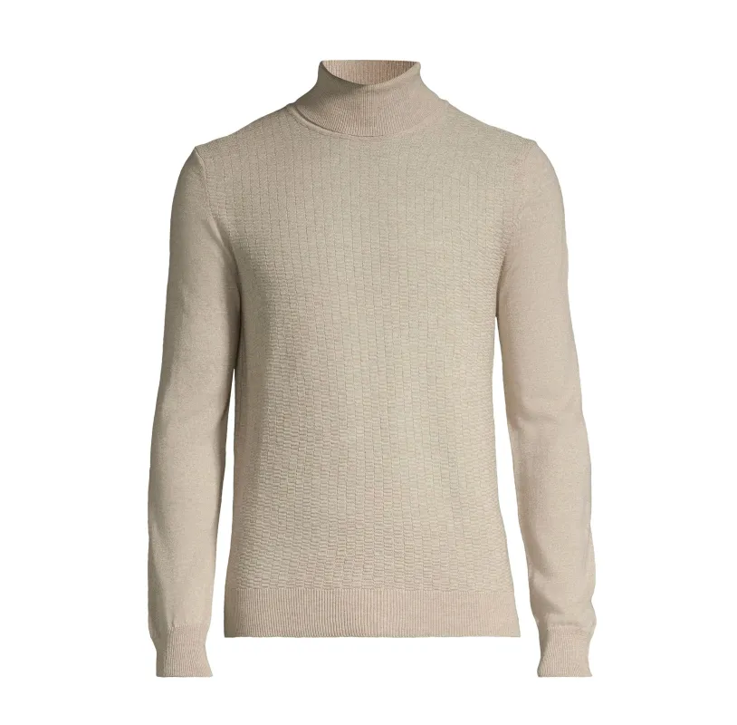 HORST TURTLENECK SWEATER- Oatmeal sold by Esco Clothiers