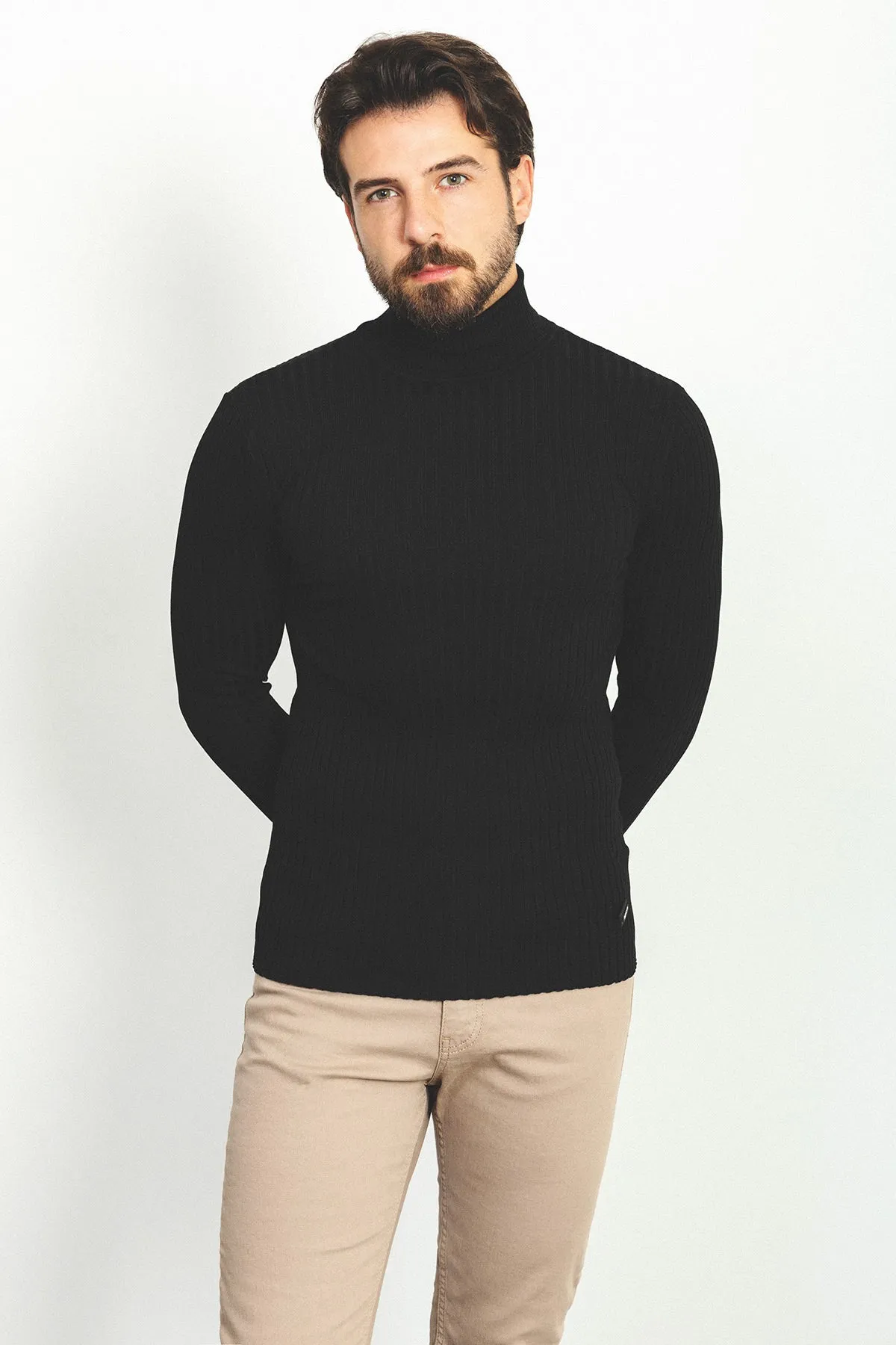 MCR MEN'S TURTLENECK SWEATER- Black sold by Esco Clothiers product image thumbnail 4