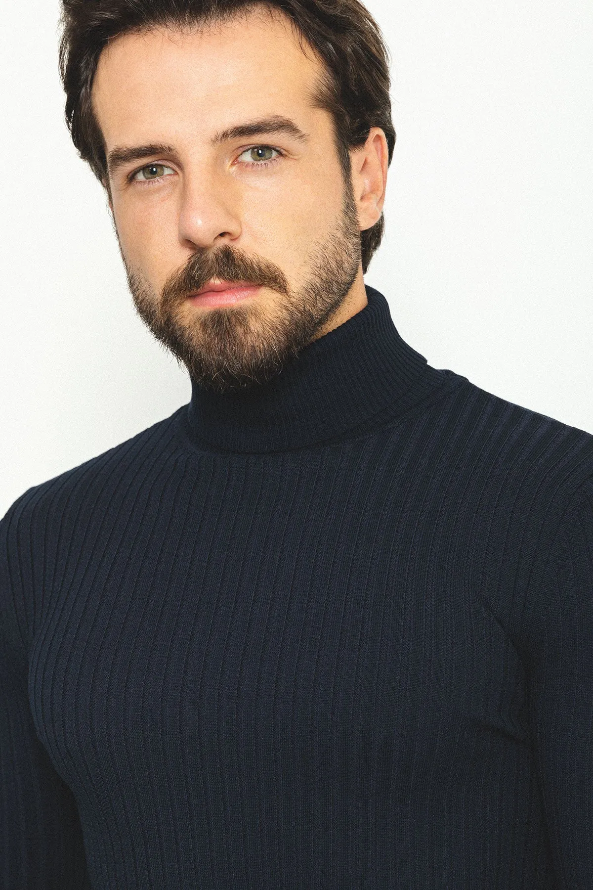 MCR MEN'S TURTLENECK SWEATER- Dark Blue sold by Esco Clothiers product image thumbnail 2