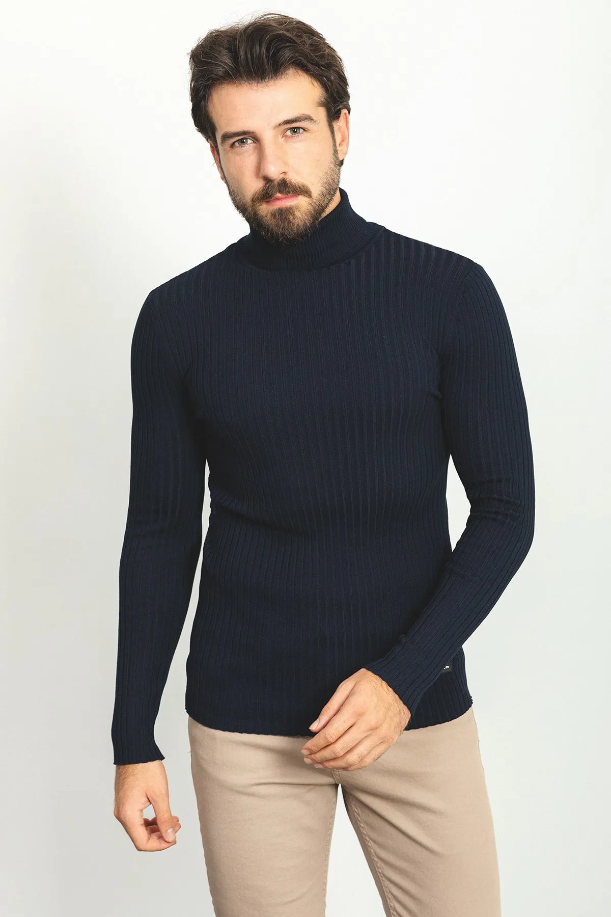 MCR MEN'S TURTLENECK SWEATER- Dark Blue sold by Esco Clothiers product image thumbnail 3