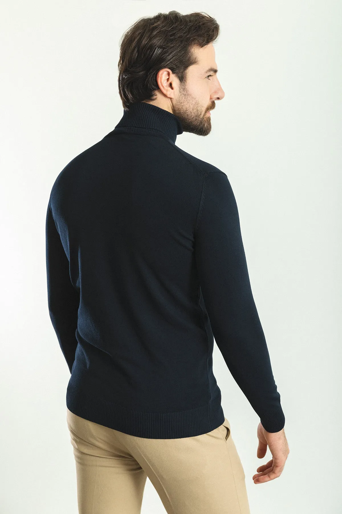 MCR MEN'S TURTLENECK SWEATER- Dark Blue sold by Esco Clothiers product image thumbnail 3