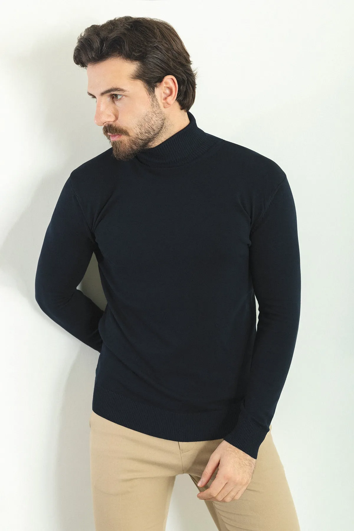 MCR MEN'S TURTLENECK SWEATER- Dark Blue sold by Esco Clothiers product image thumbnail 4