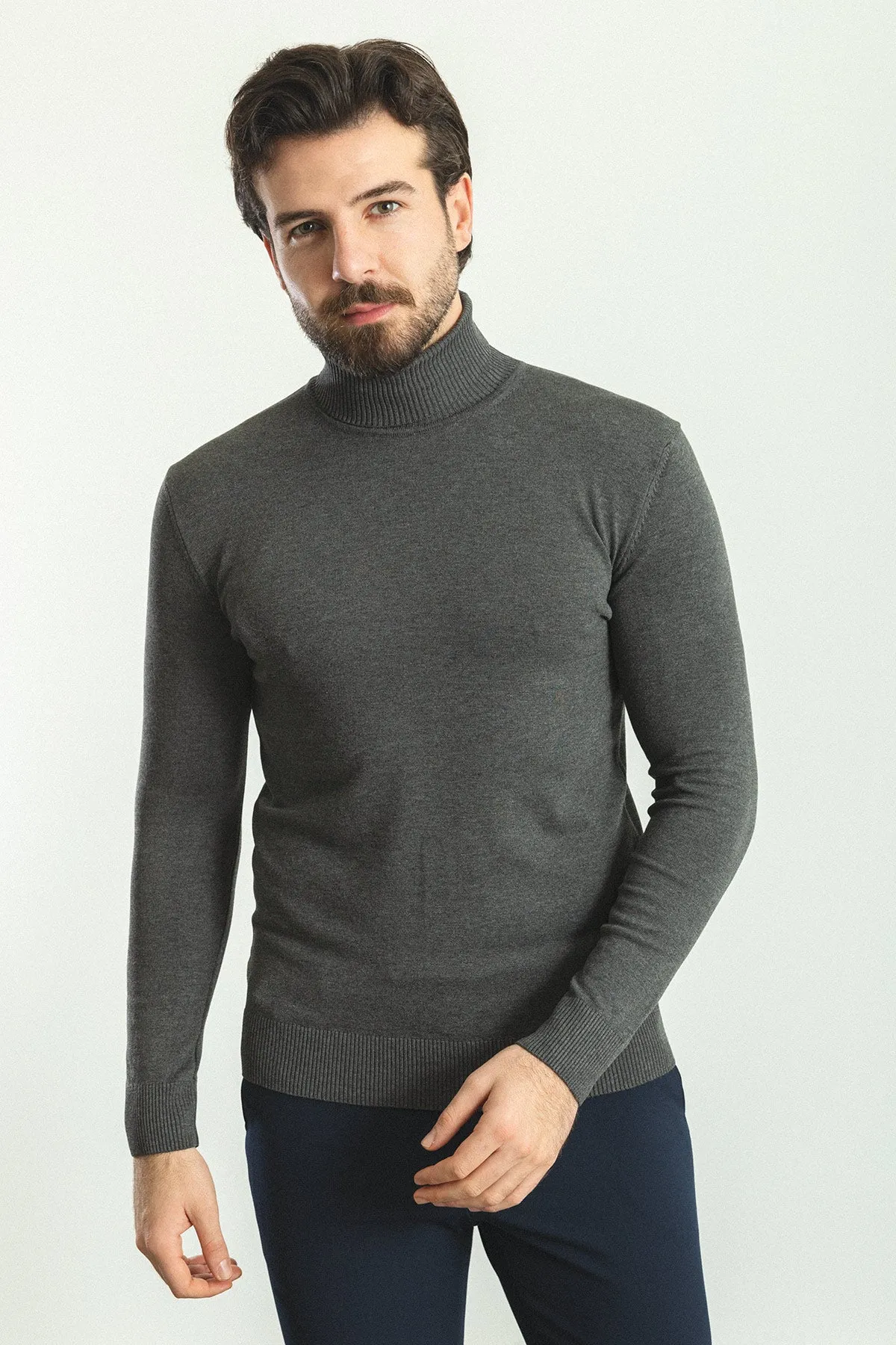 MCR MEN'S TURTLENECK SWEATER- Anthracite sold by Esco Clothiers product image thumbnail 4