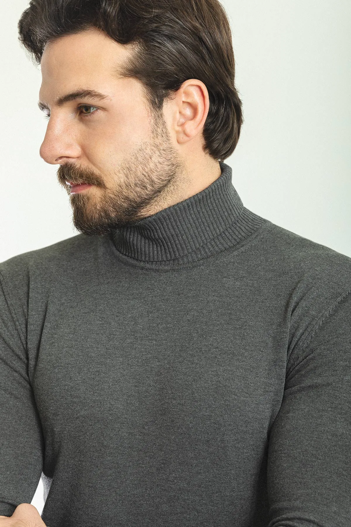 MCR MEN'S TURTLENECK SWEATER- Anthracite sold by Esco Clothiers product image thumbnail 2