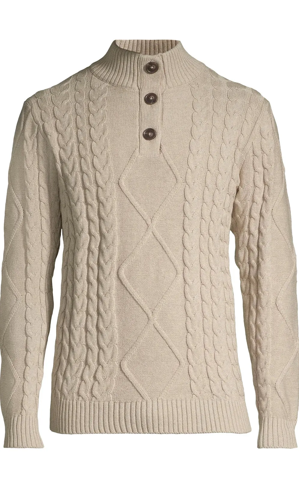 SOUL OF LONDON MOCK SWEATER- Beige sold by Esco Clothiers product image thumbnail 2